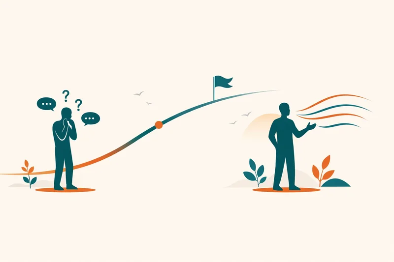 Person looking uncertain while speaking into a microphone for dictation